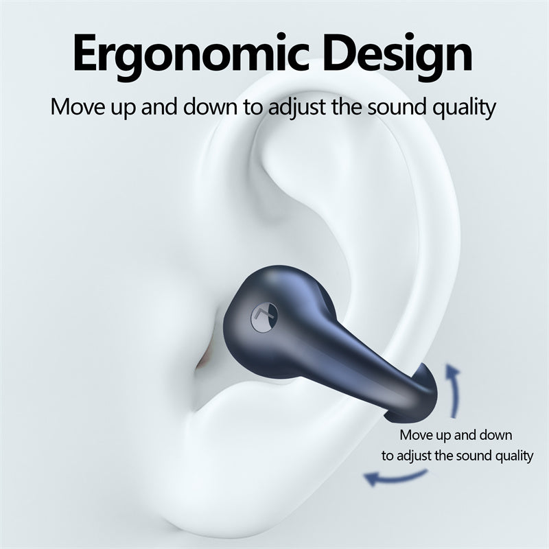 Bone Conduction Bluetooth 5.3 Wireless Earbuds - Sports Headset with Touch Control