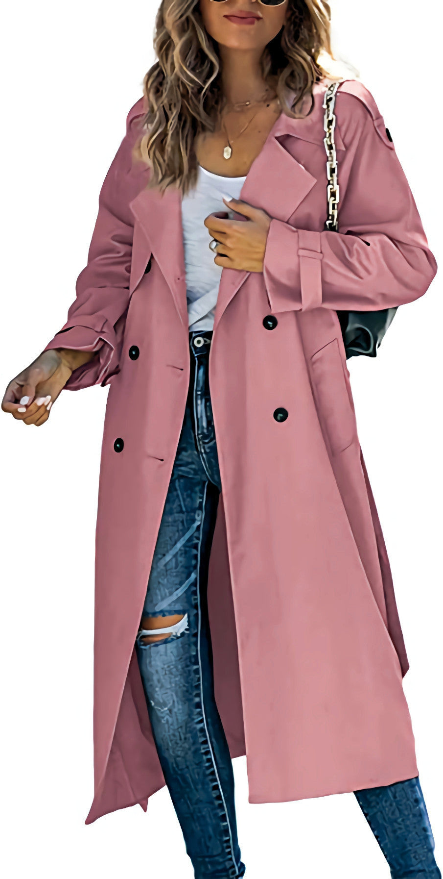 Women's Solid Color Windbreaker Jacket - Casual Fashion