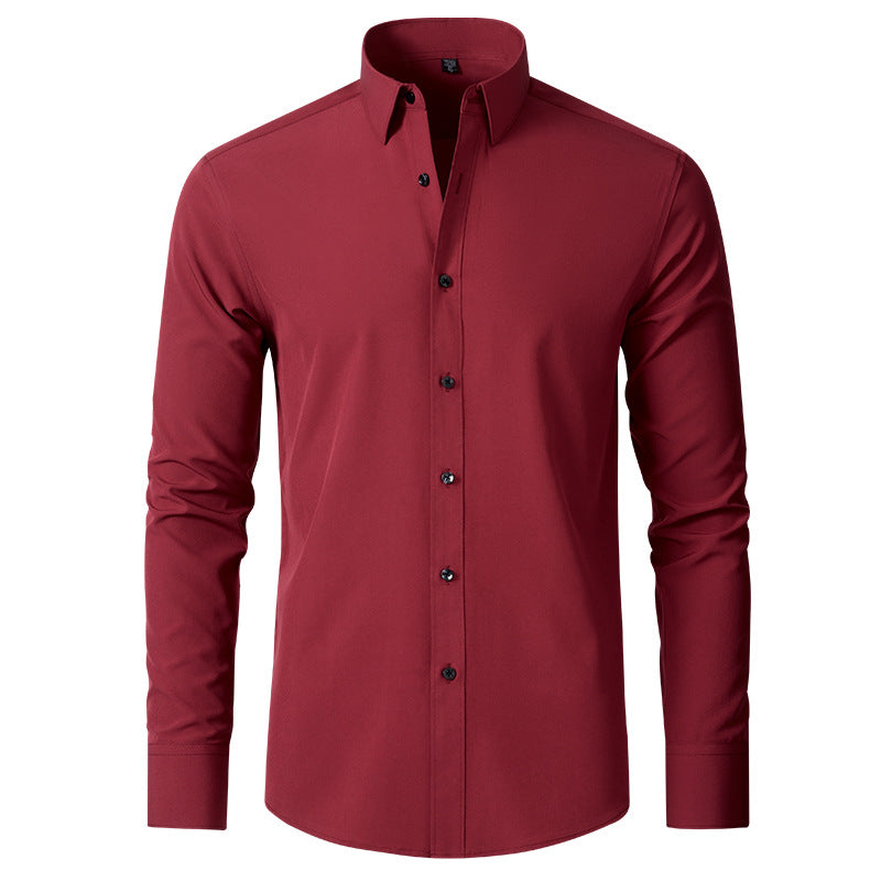 Men's Wrinkle-Free Stretch Business Shirt