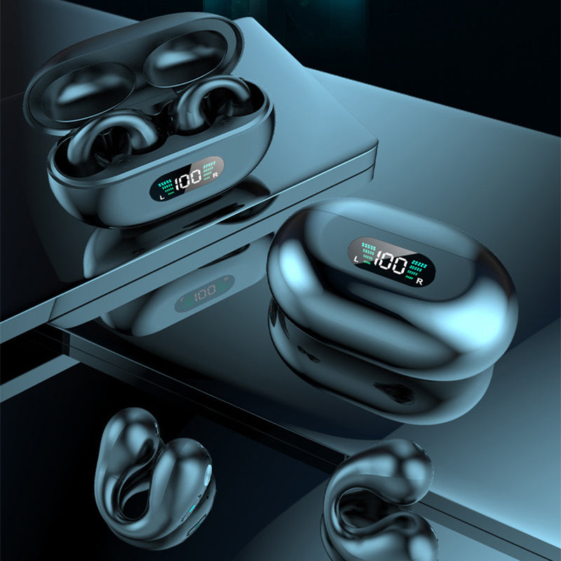 Bone Conduction Bluetooth 5.3 Wireless Earbuds - Sports Headset with Touch Control