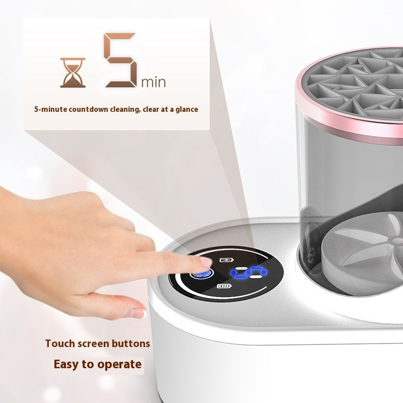 Rechargeable Electric Makeup Brush Cleaner – Automatic Cleaning Stand