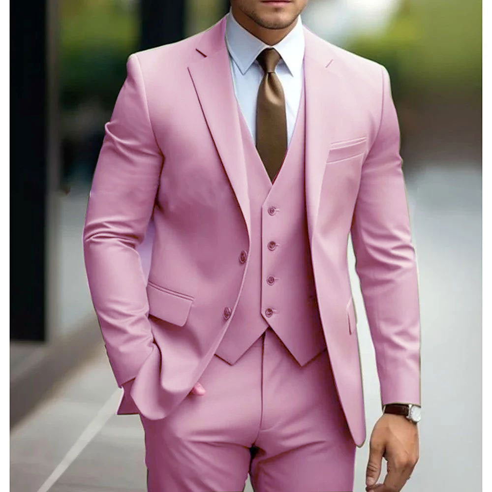 Men's Three-Piece Wedding Tuxedo Suit