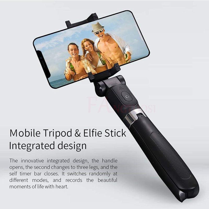 Tripod Selfie Stick Mobile Universal Triangle Bracket  Bluetooth Selfie