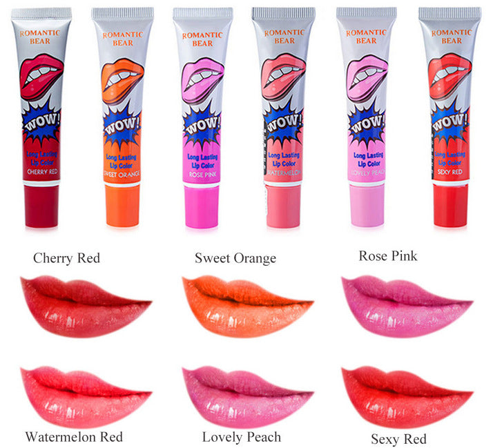 Peel-Off Liquid Lipstick – 6 Shades Waterproof