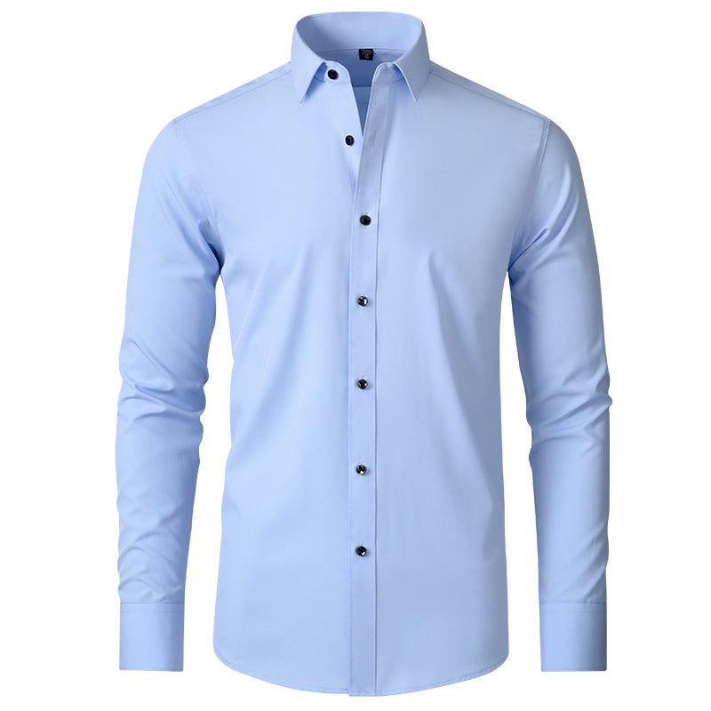 Men's Wrinkle-Free Stretch Business Shirt