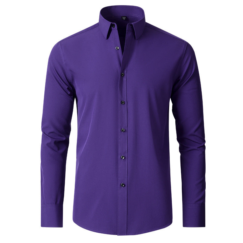 Men's Wrinkle-Free Stretch Business Shirt