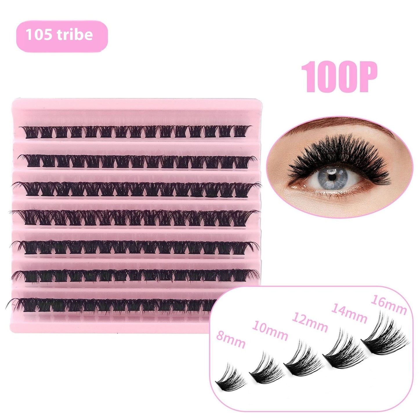 5D Thick False Eyelashes - Messy Volume Lash Extensions