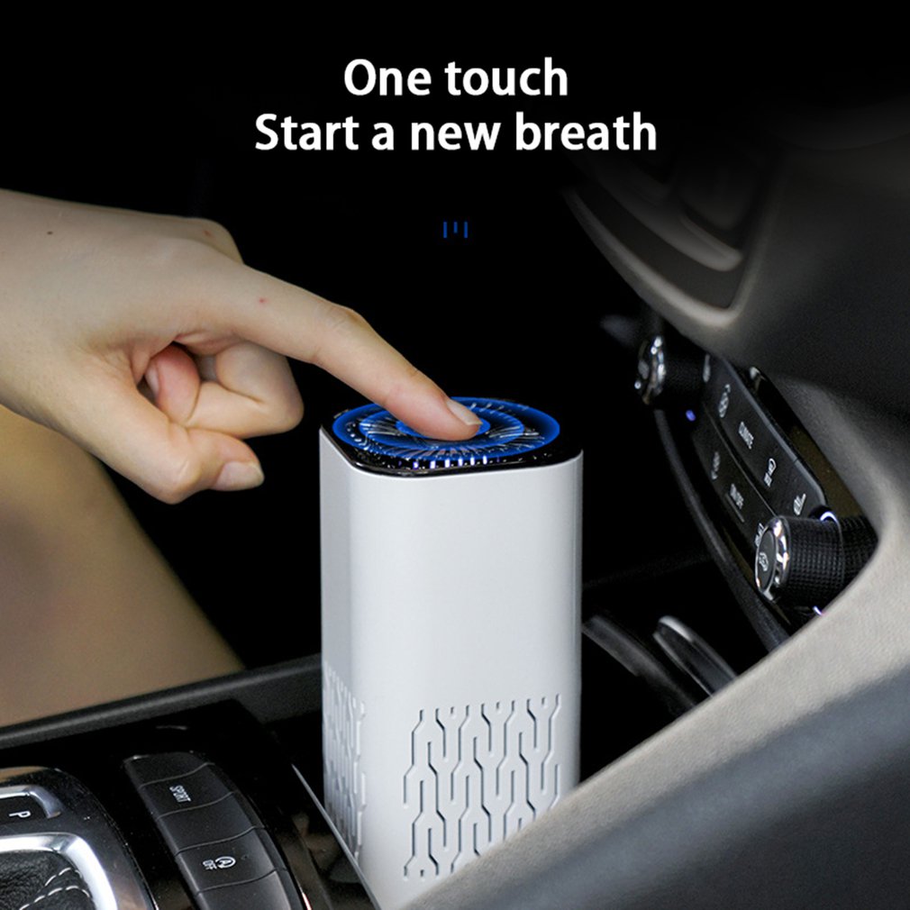 Portable Car Air Purifier - Negative Ion Generator for Fresh Air