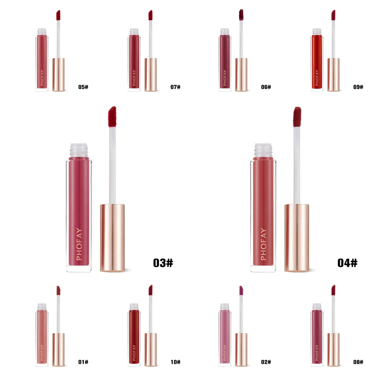 PHOFAY Gloss à lèvres non collant