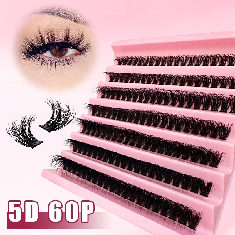 5D Thick False Eyelashes - Messy Volume Lash Extensions