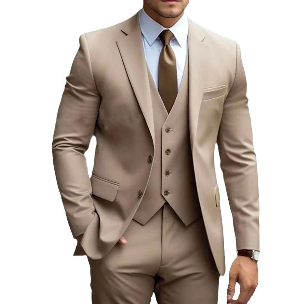 Men's Three-Piece Wedding Tuxedo Suit