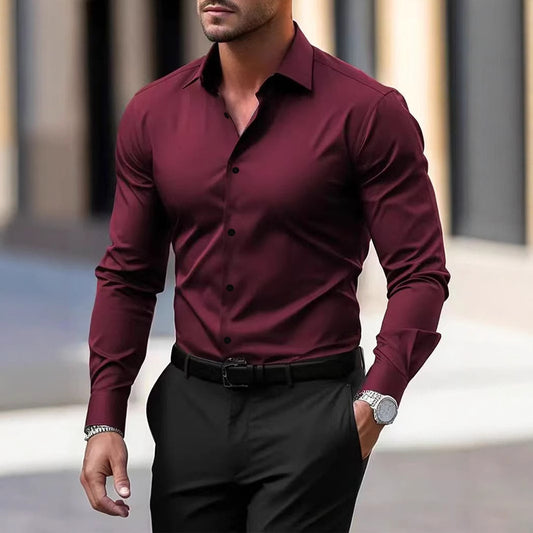Men's Long Sleeve Business Shirt