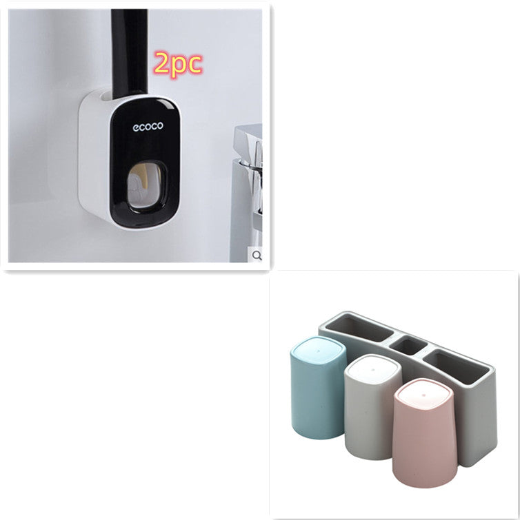Automatic Wall Mount Toothpaste Dispenser Set