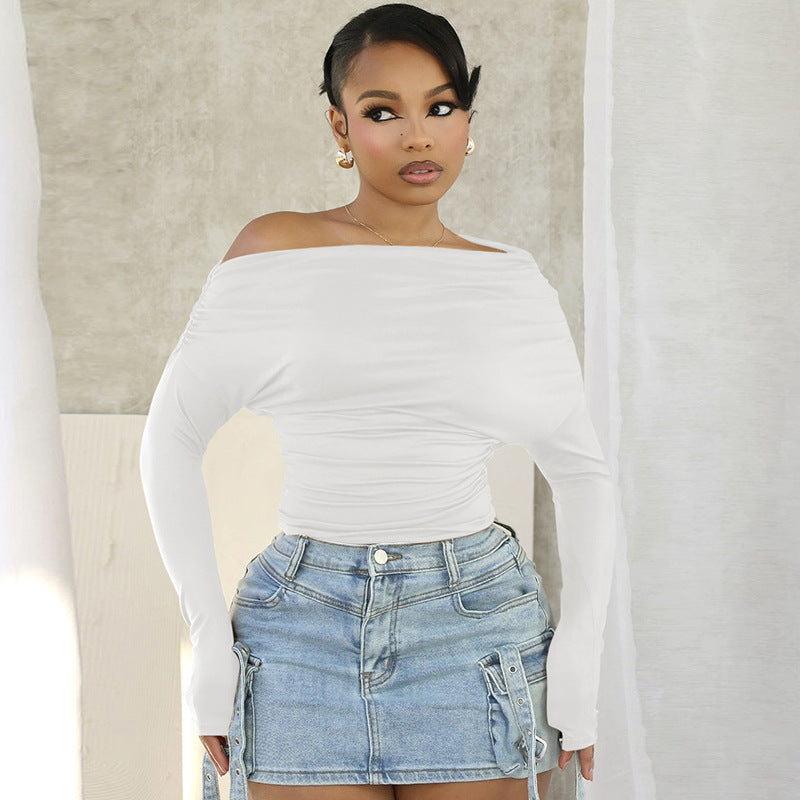 Simple Fashion Solid Color Chic Women's Top