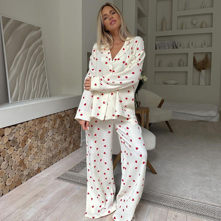 Ensemble de pyjama cœur – Deux pièces