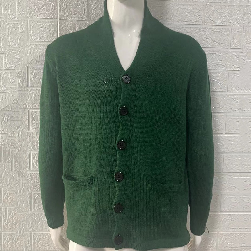 Men's Long Sleeve Knit Cardigan