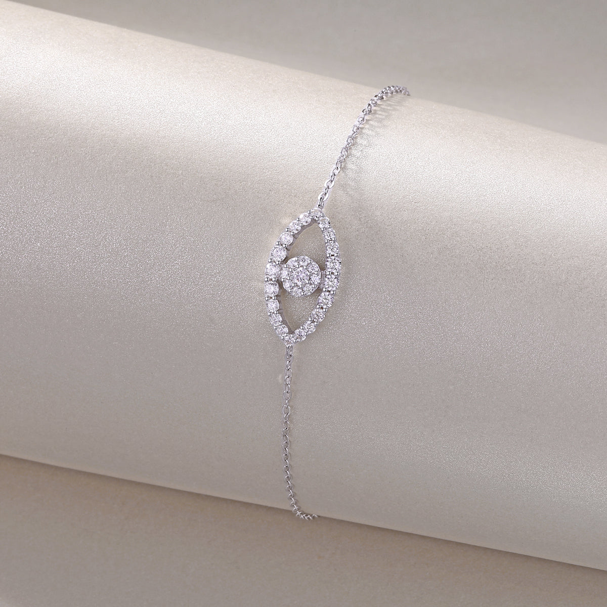 Wish Fairy - S925 Platinum Plated Moissanite Bracelet Set