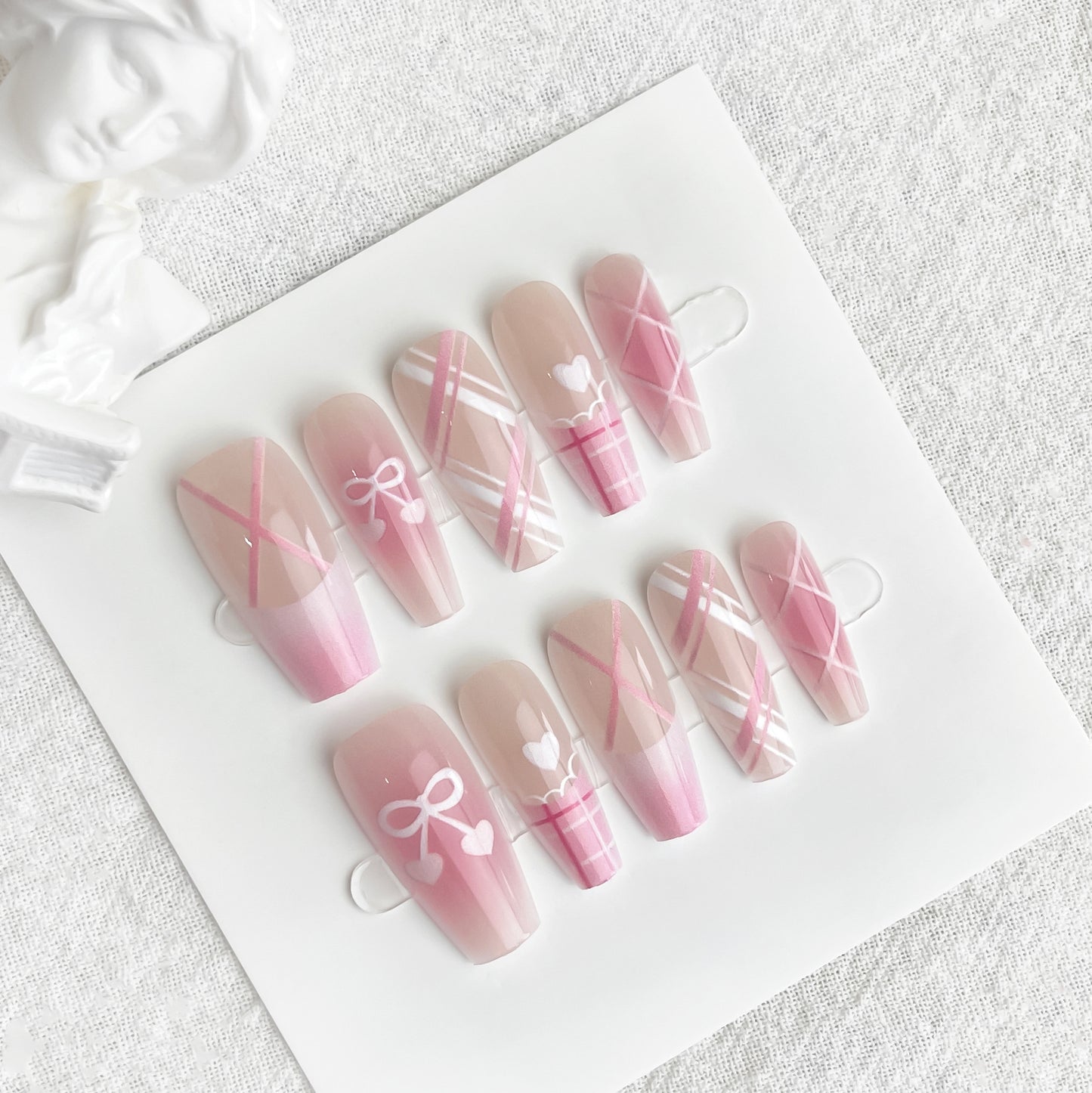 Dark French Butterfly Press-On Nails – Sweet & Edgy Design