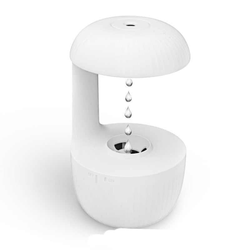 Anti-Gravity Levitating Water Drop Humidifier - Whisper Quiet Cool Mist Maker with Stress Relief