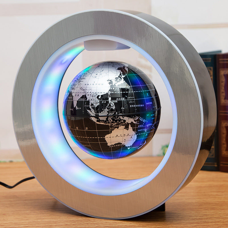 LED World Map Floating Globe - Magnetic Levitation Anti-Gravity Light