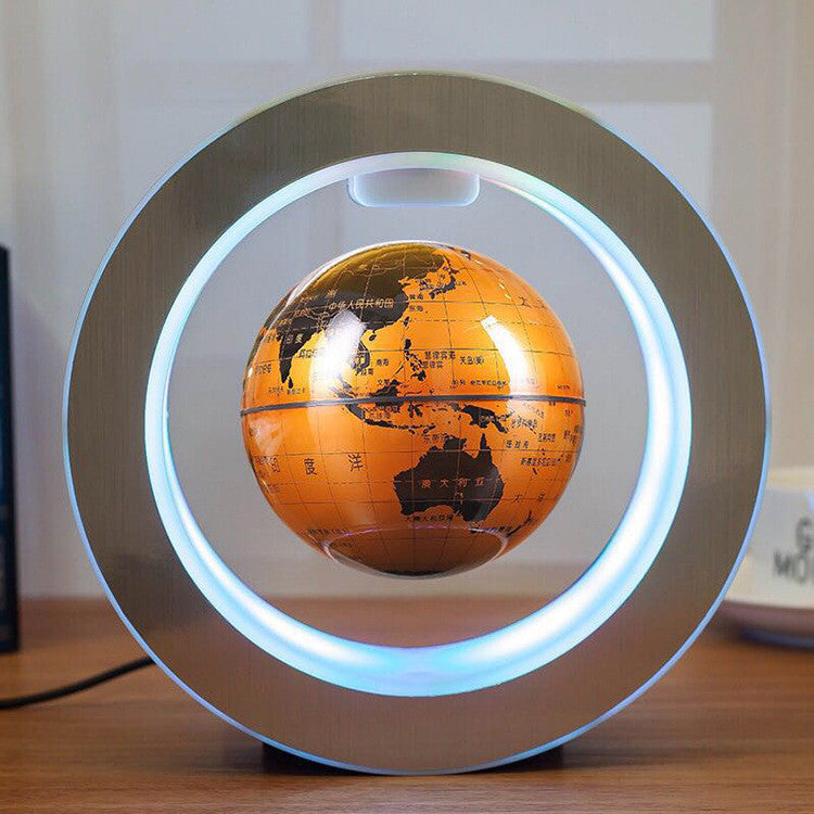 LED World Map Floating Globe - Magnetic Levitation Anti-Gravity Light