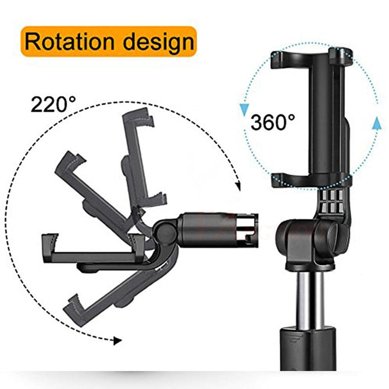 Tripod Selfie Stick Mobile Universal Triangle Bracket  Bluetooth Selfie