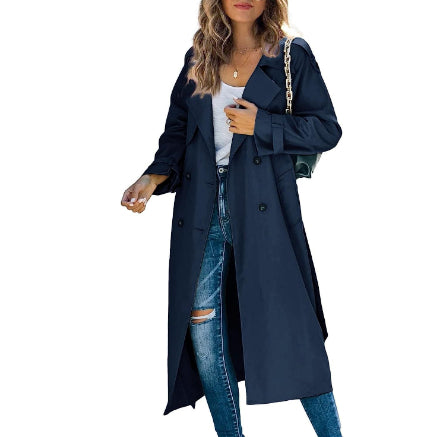 Women's Solid Color Windbreaker Jacket - Casual Fashion