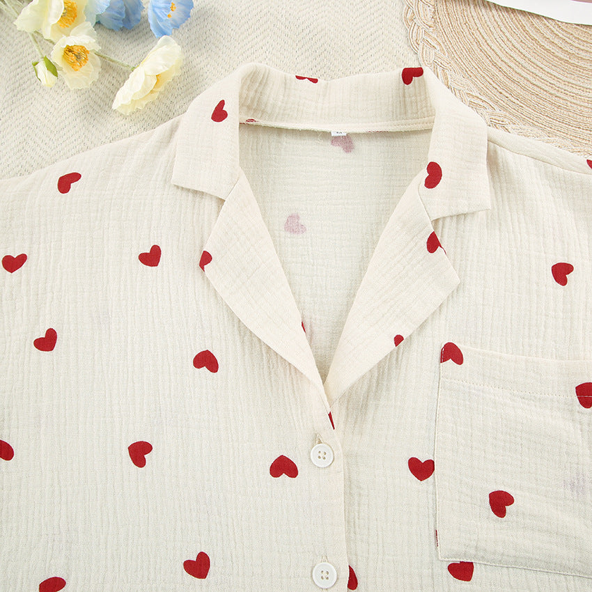Ensemble de pyjama cœur – Deux pièces