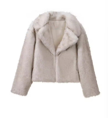 Haut en fausse fourrure pour femmes, collection automne-hiver