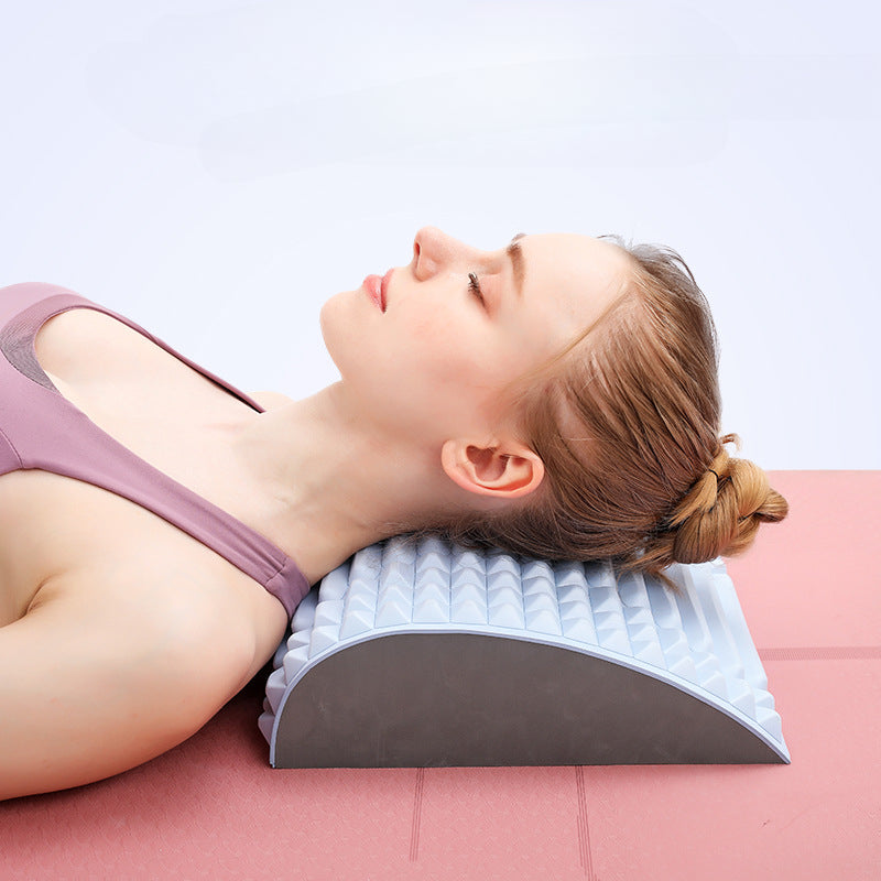 Therapeutic Back Stretcher & Lumbar Support Pillow - Multi-Level Massager for Neck, Waist & Lower Back Pain Relief - Ideal for Sciatica & Herniated Disc Recovery
