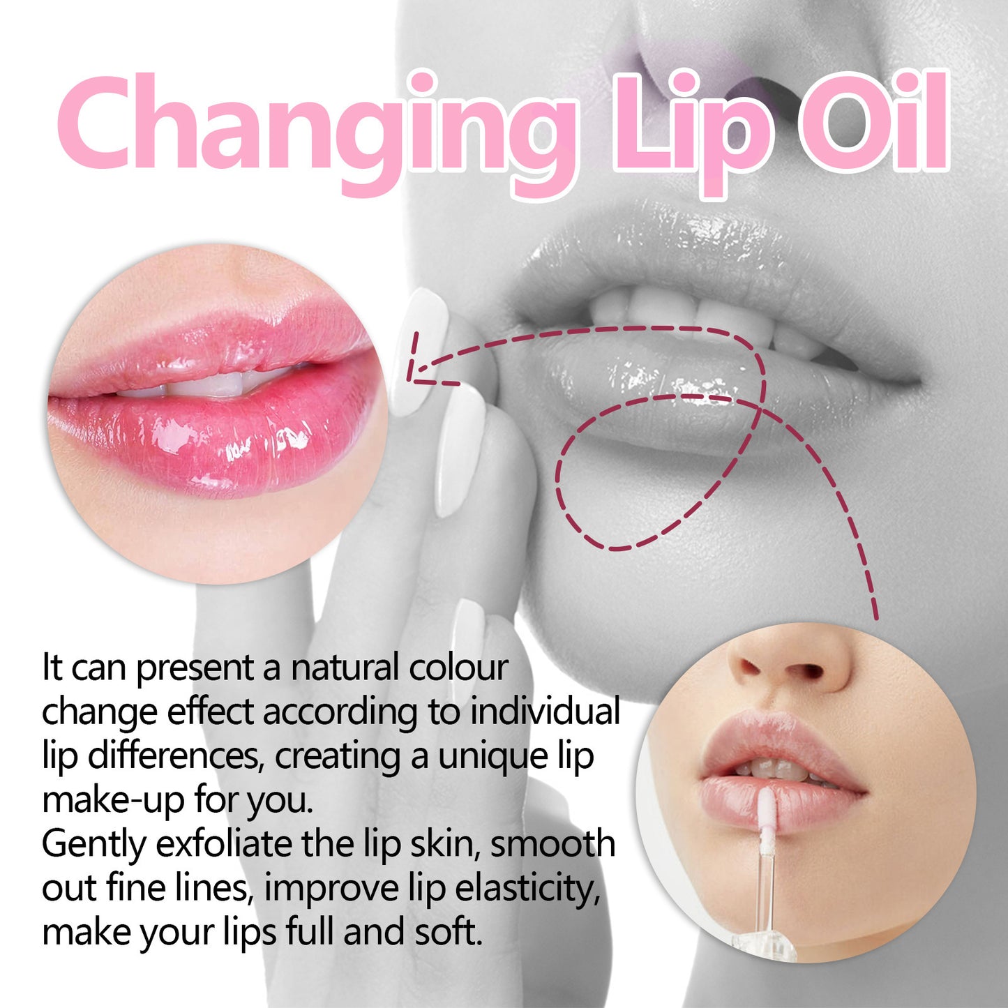 Nourishing Lip Care Oil - Smooths Fine Lines & Moisturizes
