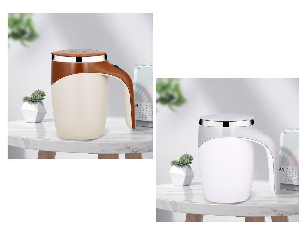 Electric Self-Stirring Coffee Cup - USB Rechargeable Magnetic Mixing Mug