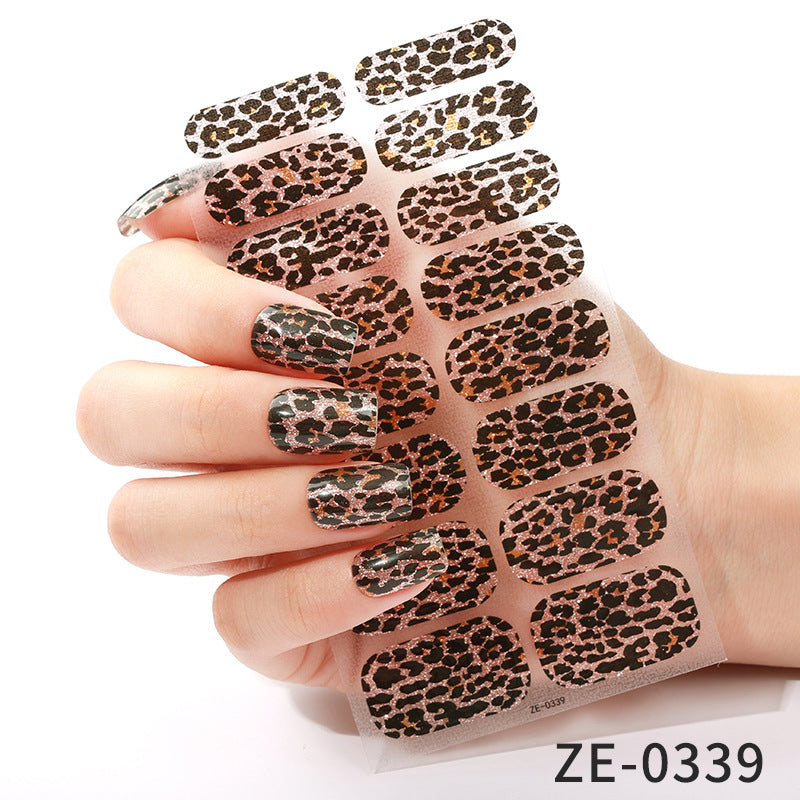French Gradient Nail Stickers – Ombré Shimmer Appliqués