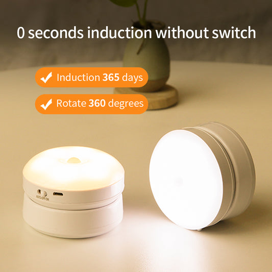Rotating Motion Sensor Night Light - LED Light for Corridor, Garage & Wardrobe