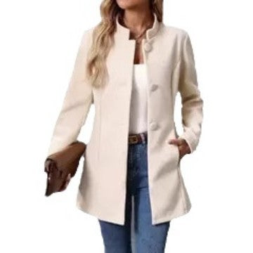 Women's Triple-Breasted Pocket Coat