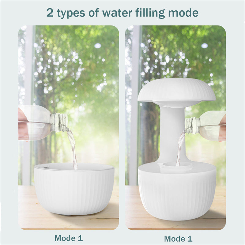 Anti-Gravity Levitating Water Drop Humidifier - Whisper Quiet Cool Mist Maker with Stress Relief
