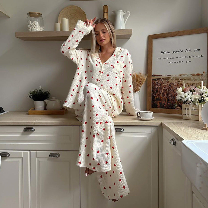 Ensemble de pyjama cœur – Deux pièces