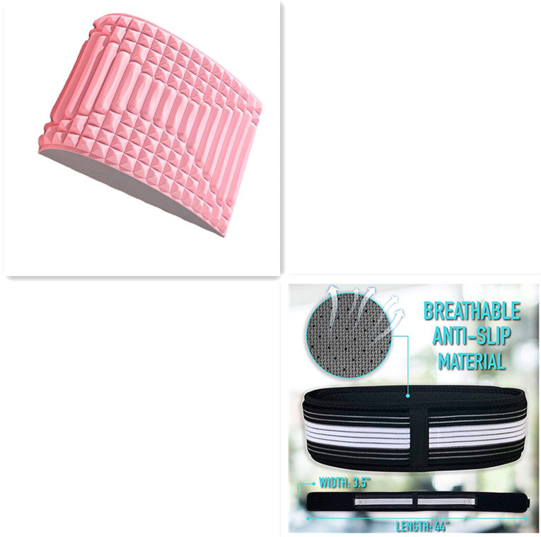 Therapeutic Back Stretcher & Lumbar Support Pillow - Multi-Level Massager for Neck, Waist & Lower Back Pain Relief - Ideal for Sciatica & Herniated Disc Recovery