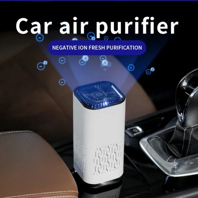 Portable Car Air Purifier - Negative Ion Generator for Fresh Air