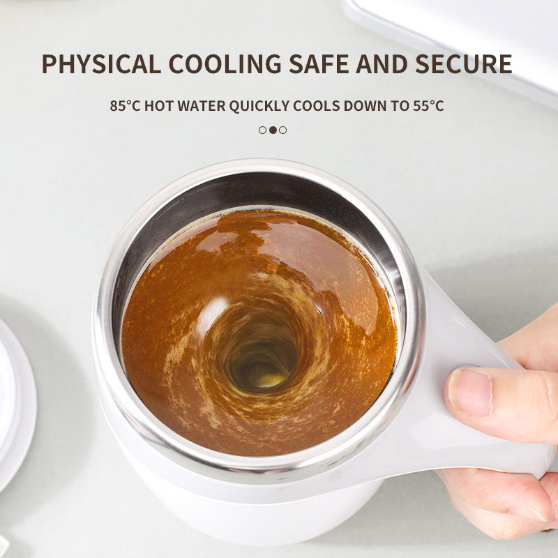 Electric Self-Stirring Coffee Cup - USB Rechargeable Magnetic Mixing Mug