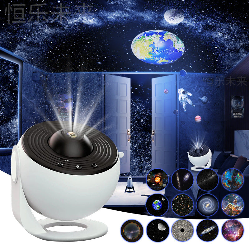 Galaxy Projector Night Light - 360° Rotating Starry Sky Planetarium Lamp