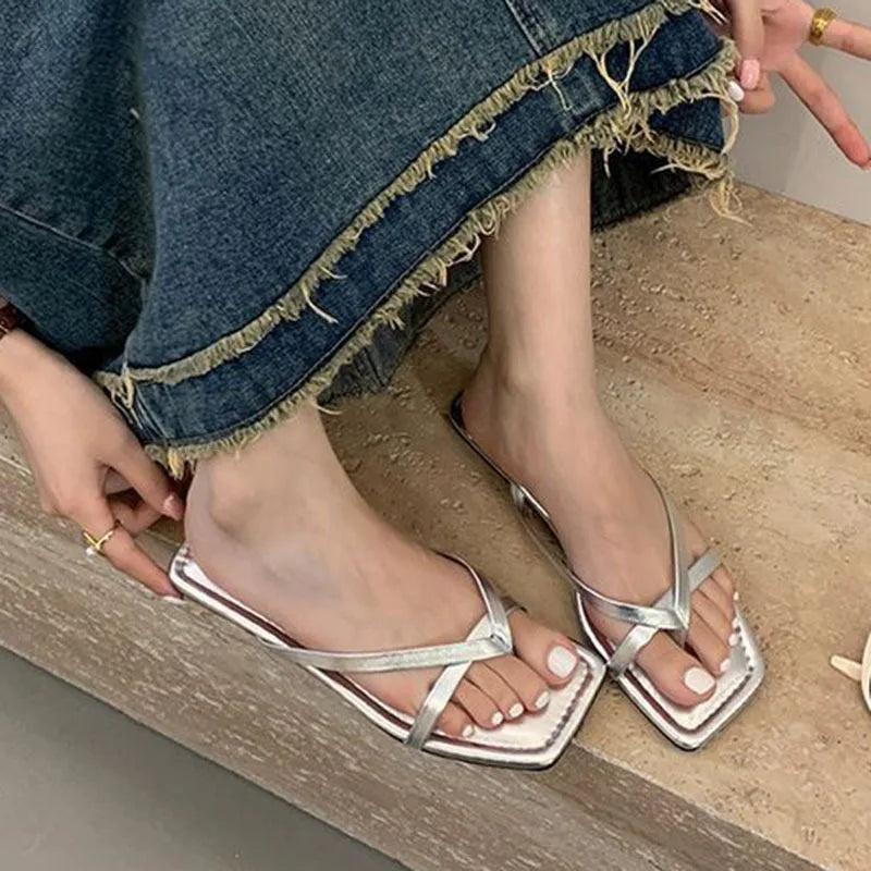 Women Flip-flops Summer Outdoor Wear Flat Soles Casual Slides