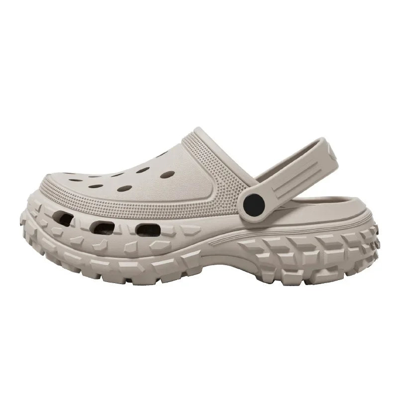 Unisex Home Crocs Wedges Heel Platform Indoor Outdoor  Slippers