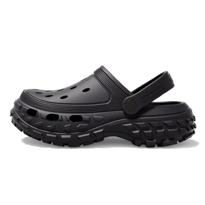 Unisex Home Crocs Wedges Heel Platform Indoor Outdoor  Slippers