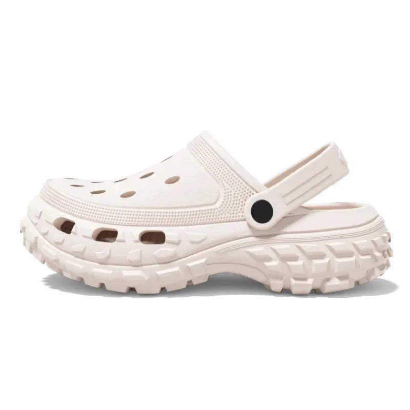 Unisex Home Crocs Wedges Heel Platform Indoor Outdoor  Slippers
