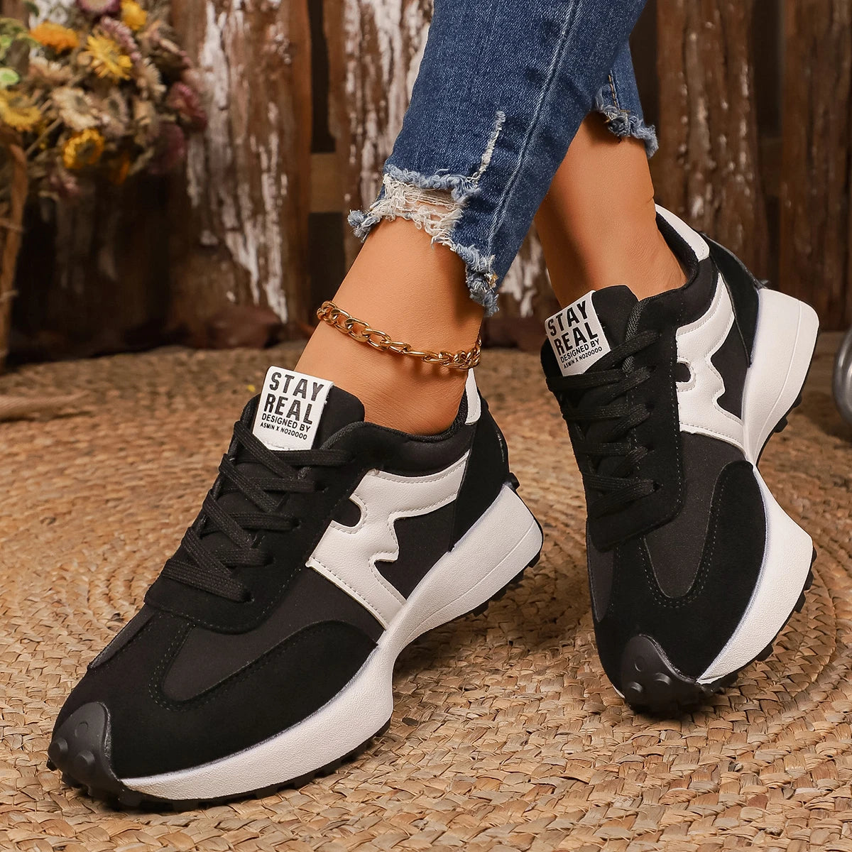 Women’s Spring Sneakers Platform Casual Light Breathable Sneakers