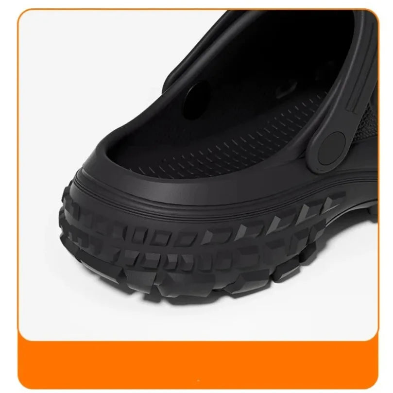 Unisex Home Crocs Wedges Heel Platform Indoor Outdoor  Slippers