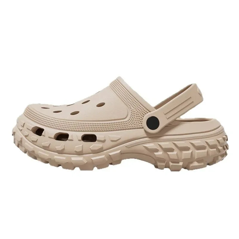 Unisex Home Crocs Wedges Heel Platform Indoor Outdoor  Slippers