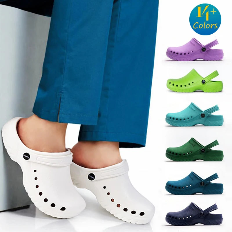 Unisex Slippers 3cm Platform  Breathable Non-slip  Clogs