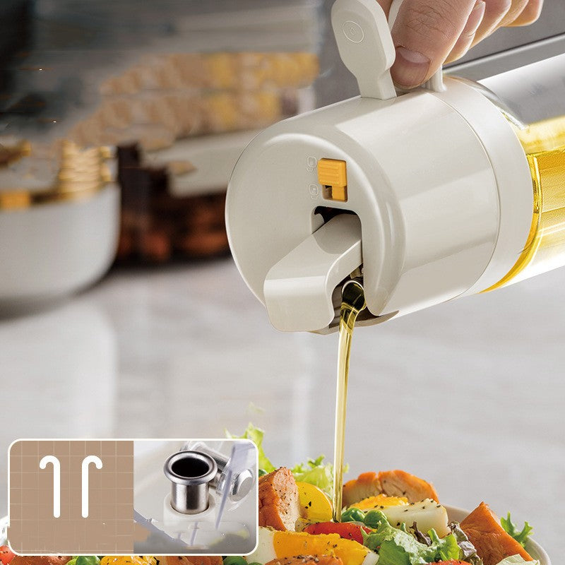 2-in-1 Oil Sprayer & Dispenser Bottle for Cooking & BBQ